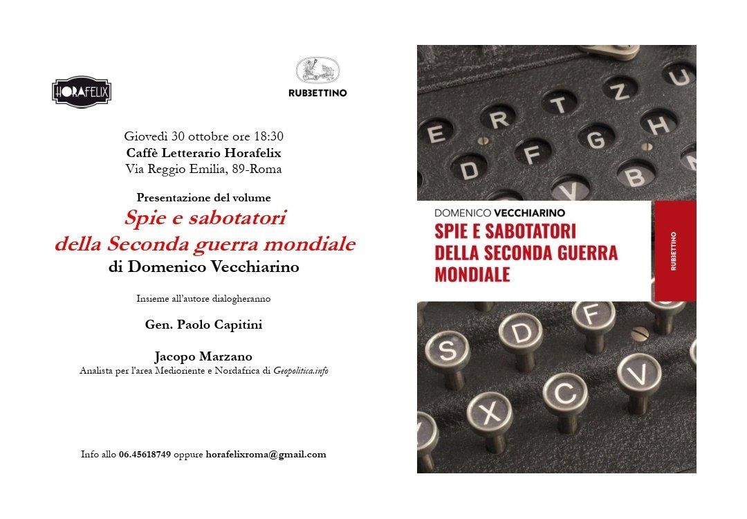 Presentazione del volume Spie e sabotatori della Seconda guerra mondiale